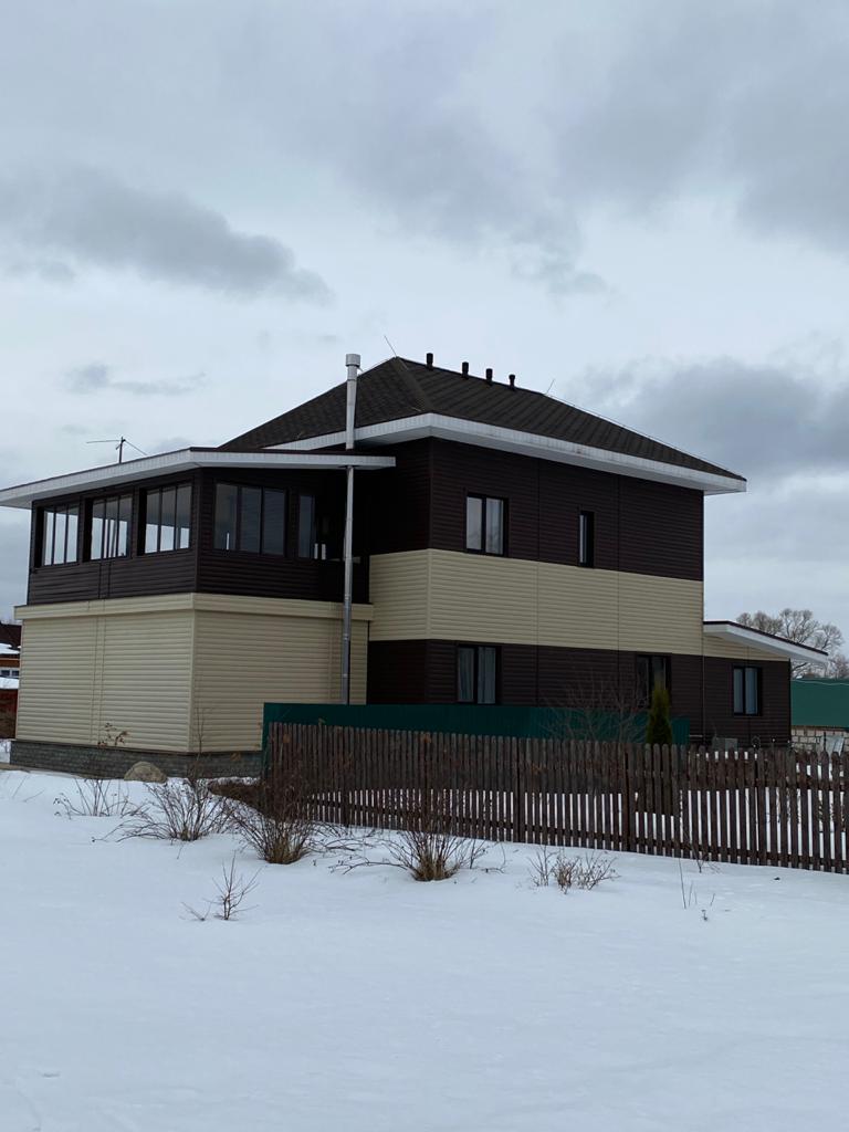двухэтажный дом из газобетона - деревня Головково